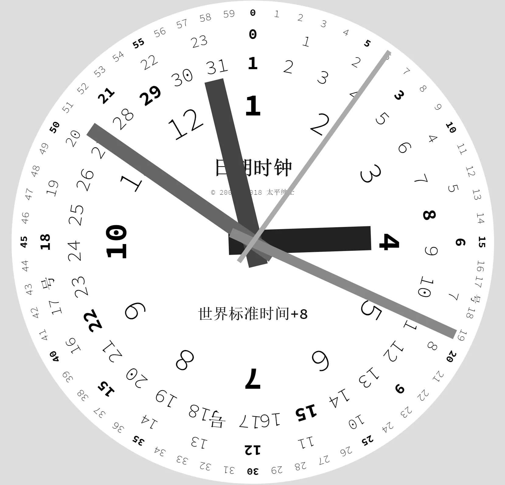 网站推荐:全能日期时间表盘 – Date Clock