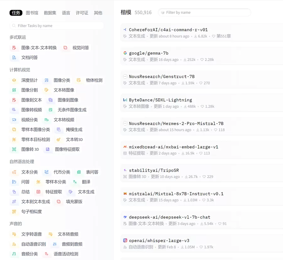 网站推荐:Hugging Face(AI 开源社区 提供了超多模型、数据集和 AI 托管应用)
