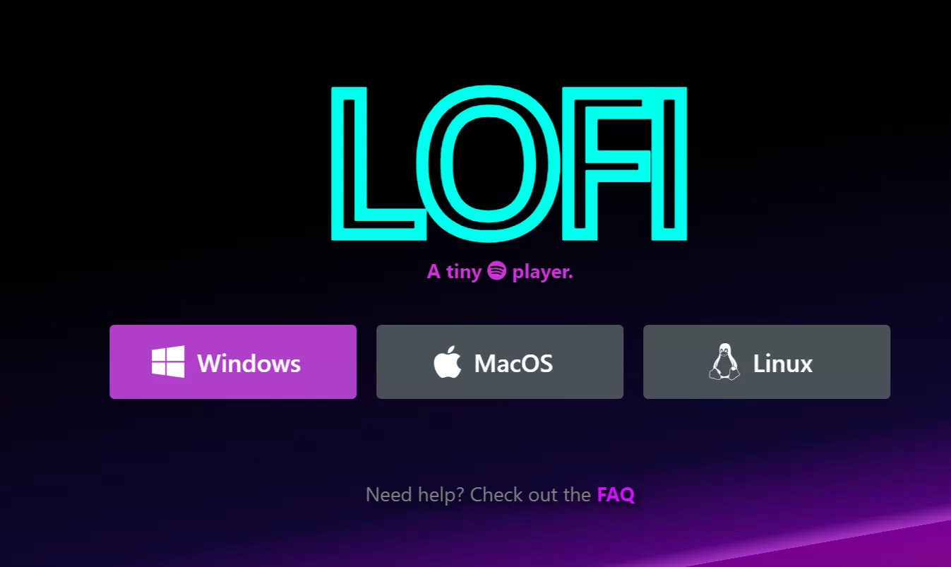 网站推荐:Lofi – 具有可视化效果的迷你 Spotify 播放器