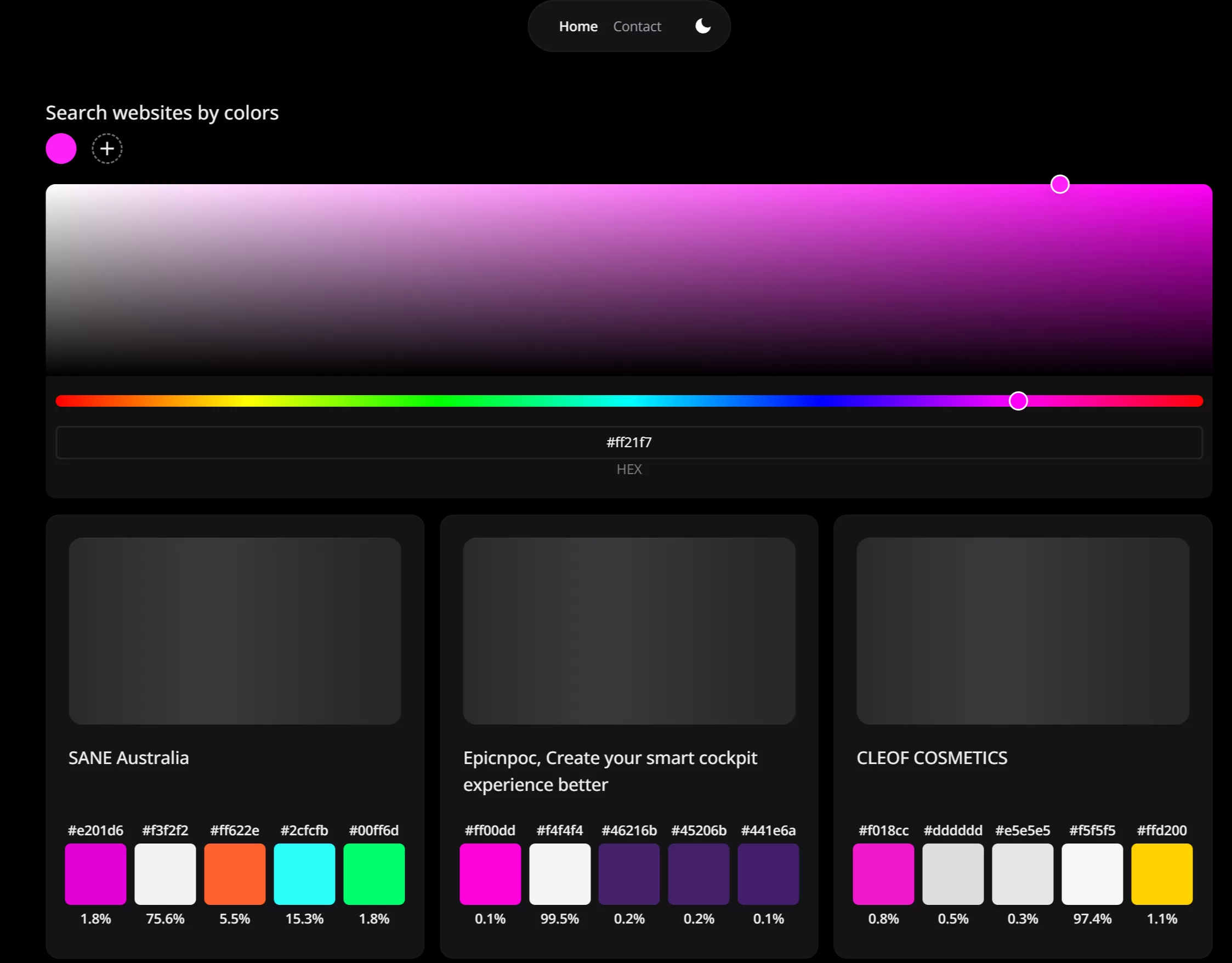 网站推荐:themefinder.io按主色调浏览网站